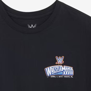 ザ ロック VS ジョン シナモデル 海外取寄 Tシャツ GOODIE TWO SLEEVES WRESTLEMANIA XXVIII GRAPHIC T-SHIRT BLACK