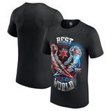 海外取寄 CMパンクモデル WWE AUTHENTIC Tシャツ LIGHTNING FISTS T-SHIRT BLACK