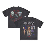 WWE SUPPLY 海外取寄 Tシャツ LOGO COME GET SOME SNOW WASH BOXY T-SHIRT BLACK