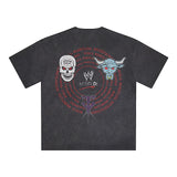 WWE SUPPLY 海外取寄 Tシャツ LOGO COME GET SOME SNOW WASH BOXY T-SHIRT BLACK