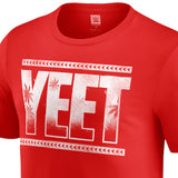 海外取寄 ジェイ ウーソモデル WWE AUTHENTIC Tシャツ YEET T-SHIRT RED JEY USO