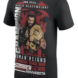 ローマン レインズモデル 海外取寄 WWE AUTHENTIC Tシャツ SUMMERSLAM 2026 AND STILL WORLD HEAVYWEIGHT CHAMPION T-SHIRT BLACK