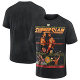 ブレット ハート vs ブリティッシュ ブルドッグモデル 海外取寄 WWE AUTHENTIC Tシャツ SUMMERSLAM 1992 T-SHIRT BLACK