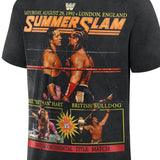 ブレット ハート vs ブリティッシュ ブルドッグモデル 海外取寄 WWE AUTHENTIC Tシャツ SUMMERSLAM 1992 T-SHIRT BLACK