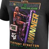 ティファニー ストラットンモデル 海外取寄 WWE AUTHENTIC Tシャツ MONEY IN THE BANK 2026 WOMEN'S MATCH WINNER T-SHIRT BLACK