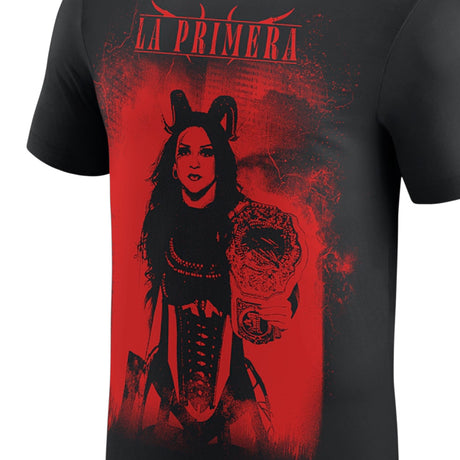 ステファニー バッケルモデル 海外取寄 WWE AUTHENTIC Tシャツ LA PRIMERA T-SHIRT BLACK