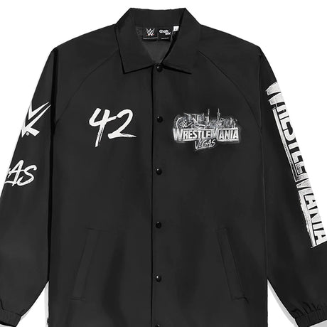 海外取寄 レッスルマニア42モデル WWE コーチジャケット WRESTLEMANIA 42 VEGAS COACHES JACKET BLACK