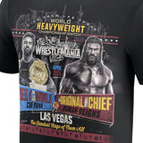 海外取寄 レッスルマニア42モデル CMパンク vs ローマン レインズ WWE AUTHENTIC Tシャツ