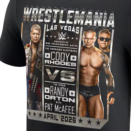 海外取寄 レッスルマニア42モデル コーディ ローデス vs ランディ オートン WWE AUTHENTIC Tシャツ