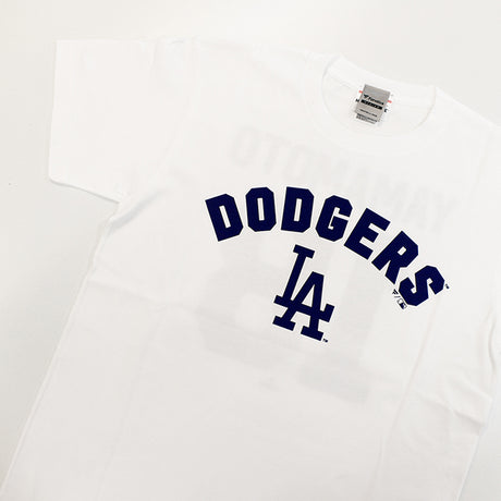 山本由伸モデル ファナティクス Tシャツ ロサンゼルス ドジャース MLB  NAME&NUMBER T-SHIRT WHITE